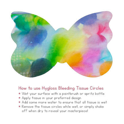 HYGLOSS 88528 50 Tissue Assortment Bleeding Sheets, 12-Inch by 18-Inch