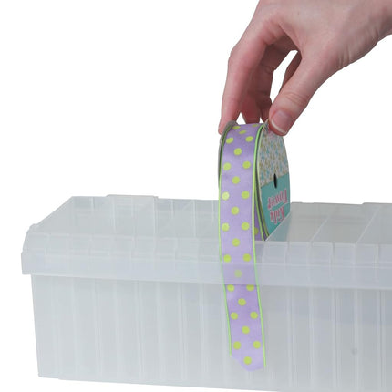 Craft Mates Craftmates 1-Piece 4 x 10.25 x 4.25-inch Ezy-Stack Ribbon Rack 18 Compartments