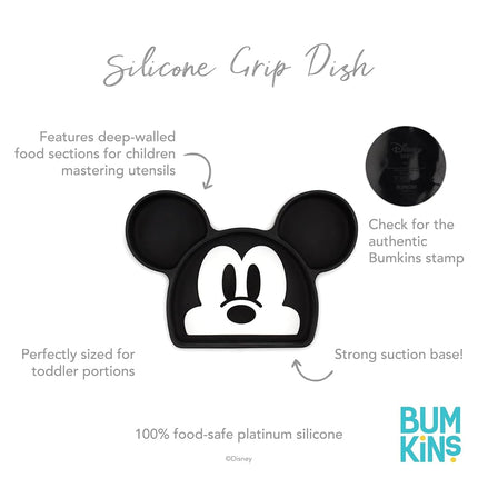 Bumkins Bumkins - Silicone Grip Dish - Disney Mickey Mouse