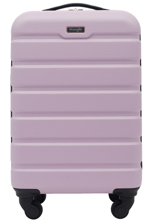 Wrangler Hardside Carry-on Spinner Luggage, Lilac,