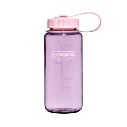 Nalgene Sustain Tritan BPA-Free Water Bottle Made with Material Derived from 50% Plastic Waste, 16 OZ, Wide Mouth, Cherry Blossom