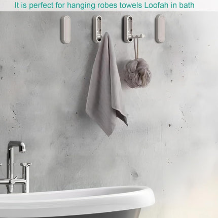 Brushed Nickel Foldable Towel Hooks 4 Pack,Wall Hooks for Hanging Heavy Duty Coat Hooks & Purse Hook Wall Mount Storage Solution for Bathroom,Closet,Entryway,Pool and Kitchen (4, Brushed Nickel)