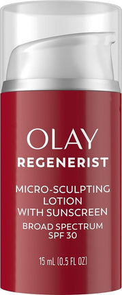 Olay Regenerist Micro-sculpting Cream Face Moisturizer With Spf 30, Trial Size 0.5 Fluid Ounce