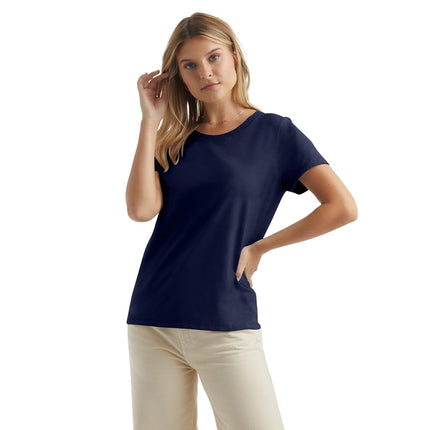 Hanes Women's Short Sleeve Nano-T V-Neck Tee, Deep