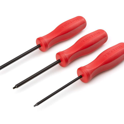 TEKTON Square Hard Handle Black Oxide Blade Screwdriver Set, 3-Piece (S1-S3) | DSQ91007 | Made in USA