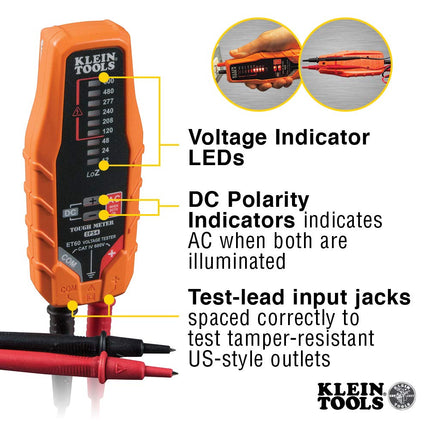 Klein Tools ET200 Electronic Voltage/Continuity Tester, ET60