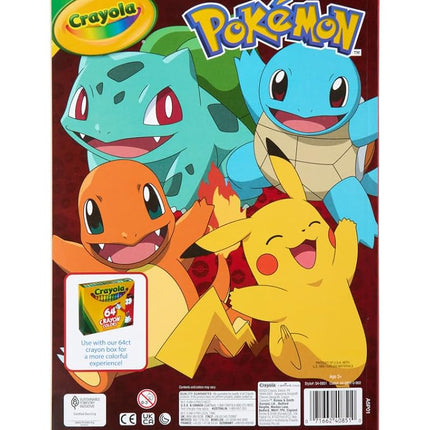 Crayola Pokémon Coloring Book, 288 Pgs, Pokémon Coloring Pages and Stickers, Gift for Kids, Ages 3, 4, 5, 6