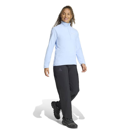 adidas Women's Terrex Multi Essentials Half-Zip Fleece Hiking Jacket, Blue, X-Large