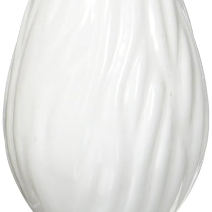 G E Lighting 75338 Medium Base Flame Shaped Decorative Bulb, 25W/120V, White Finish, 2-Pack