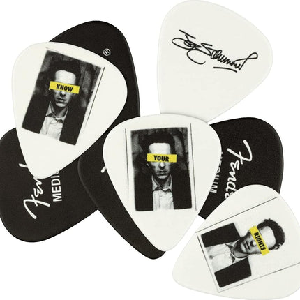 Fender Joe Strummer Guitar Pick Tin, 351 Shape, Medium, 8-Pack