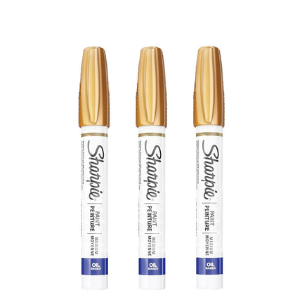 SHARPIE Oil-Based Paint Marker, Medium Point, 3-Co