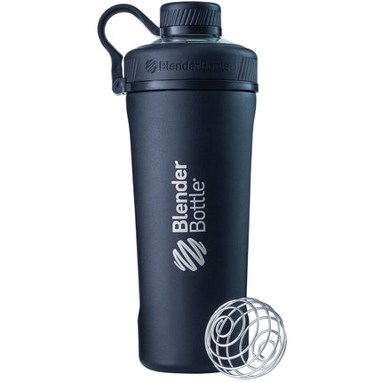 BlenderBottle Radian Insulated Stainless Steel Shaker Bottle, Matte Black, 26-Ounce, C02090