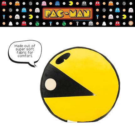 PAC-Man Bedding Super Soft Plush Decorative Throw Pillow, 14 in, (Officially Licensed Product) by Franco Collectibles