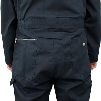 Dickies Men's Deluxe Long Sleeve Blended Coverall, Gray, Large/Tall