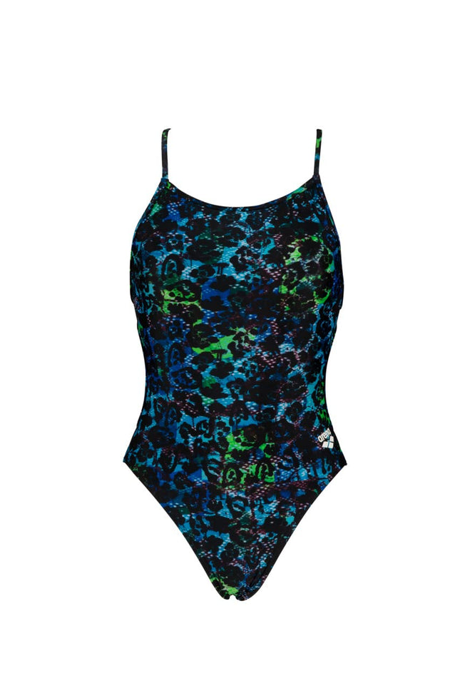 Arena Womens Print Lace Back MaxLife One Piece Ath