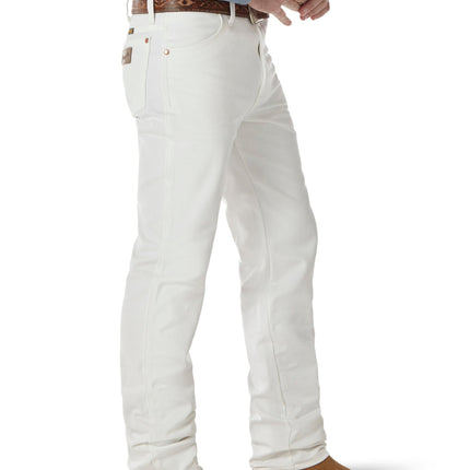 Wrangler Men's Cowboy Cut Slim Fit Jean, White, 32Wx30L