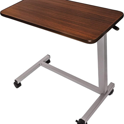 Vaunn Medical Adjustable Overbed Bedside Table wit