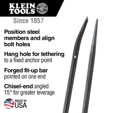 Klein Tools 36-Inch Round Bar with Tether Hole 3246TT