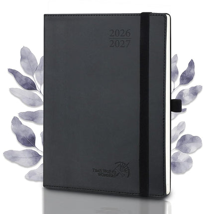POPRUN Weekly Planner 2026-2027 Diary,Soft PU Plan