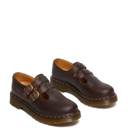 Dr Martens Women's 8065 2 Strap Mary Jane Dark Brown 7 Medium UK