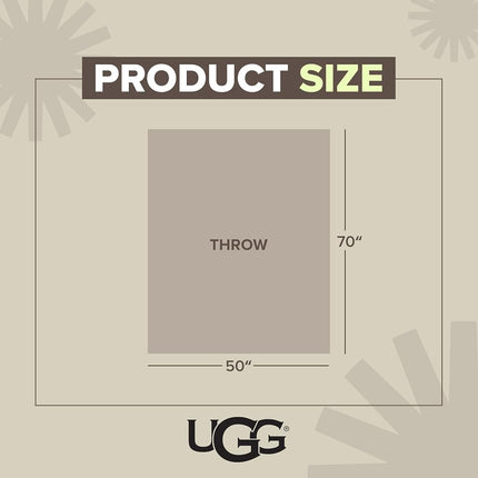 UGG Euphoria Plush Fur - Reversible Throw Blanket, Seal