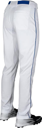 Rawlings Men's Piped Pants, White/Royal, X-Large