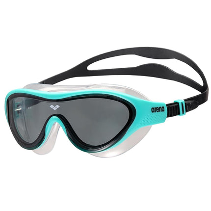 ARENA Unisex Youth The One Junior Swim Mask Fitness Swim Goggles for Boys and Girls Ages 6 to 12 Non-Mirror Lens Perfect for Summer Pool, Dark Smoke/Water/Black