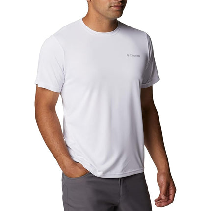 Columbia Men's Hike Crewneck Short Sleeve T-Shirt White