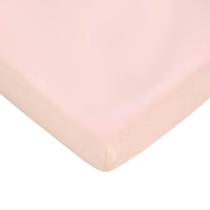 American Baby Company Lot de 3 draps housses imprimés 100 % coton jersey, doux et respirants, pour parc bébé, motif étoiles roses/zigzag, pour filles