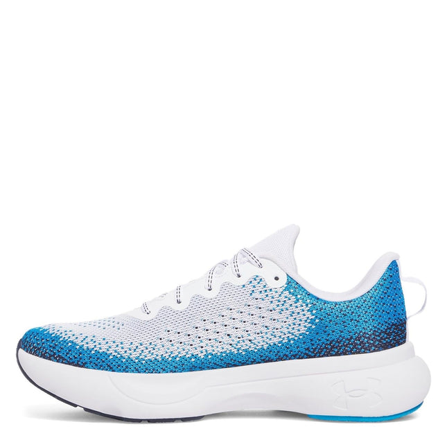 Under Armour Homme Infinite, (108) Blanc/Bleu électrique/Blanc, 6 UK