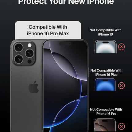 Belkin ScreenForce InvisiGlass Treated Screen Protector for iPhone 16 Pro Max, Scratch-Resistant Impact Protection w/Included Easy Align Tray for Bubble Free Application - Made with Recycled Glass