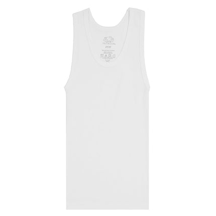 Fruit of the Loom Garçons Eversoft Coton Maillots de Corps, T-Shirts et Débardeurs, Débardeur - Tout-petit - Paquet de 10 - Blanc, 2T/3T