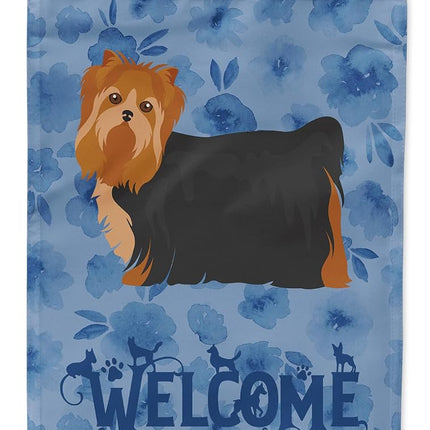 Caroline's Treasures CK6057GF Yorkshire Terrier #2 Welcome Flag Garden Size, Small, Multicolor
