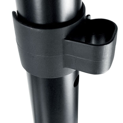 Soportes para altavoces de monitor de estudio tipo estantería Rockville RVSM5 (par) con altura ajustable, color negro