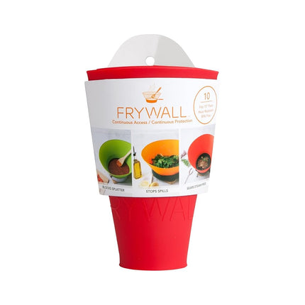 Frywall 10 (Medium) - Red - Splatter Guard, as Seen on Shark Tank
