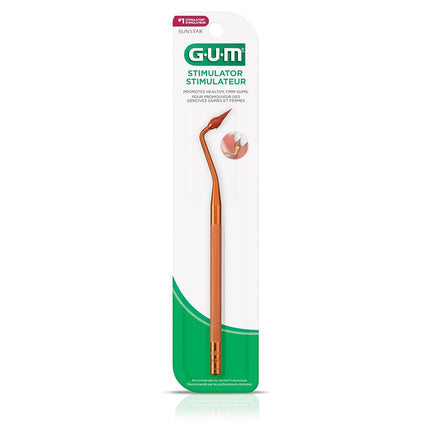 GUM Stimulator Handle with Conical Shaped Rubber Tip (6 x 1 count) 6 Stimulators