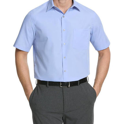 Van Heusen Men's Short Sleeve Dress Shirt Regular 