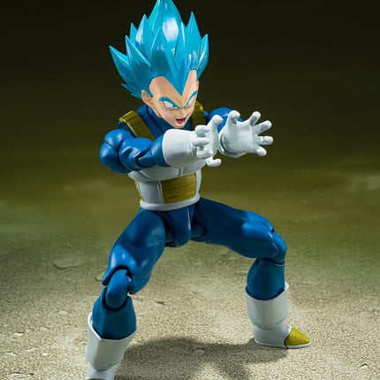 TAMASHII NATIONS - Dragon Ball Super - Super Saiyan God Super Saiyan Vegeta -Unwavering Saiyan Pride-, Bandai Spirits S.H.Figuarts Action Figure