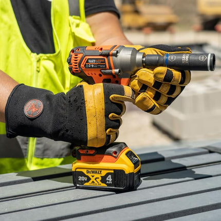 Klein Tools 40080 Lineman Work Gloves, Medium