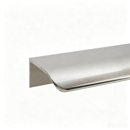 LC LICTOP Edge Pull Handles, 300mm/11.8" Edge Finger Tab Handle for Caibnets Drawer Closet Door Wardrobe Cupboard, 224mm/8.8" Hole Spacing, 6 Pcs Nickel Edge Pulls