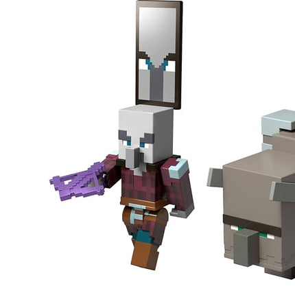 Mattel Minecraft Village Raid Pack with 3 Action Figures & Accessories
