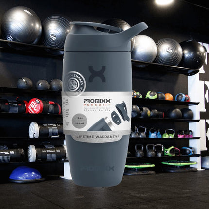 PROMIXX Pursuit Insulated Steel Shaker Bottle 550ml, Midnight Blue