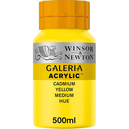 Winsor & Newton, Galeria Acrylic, Cadmium Yellow Medium Hue, 500ml