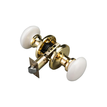 NCL White Door Knobs, Keyless Door Handles, Porcel