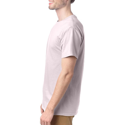 Hanes Essentials Men's T-Shirt Pack, Men's Short Sleeve Tees, Crewneck Cotton T-Shirts for Men, Value Pack, Pale Pink - 4 Pack, XX-Large