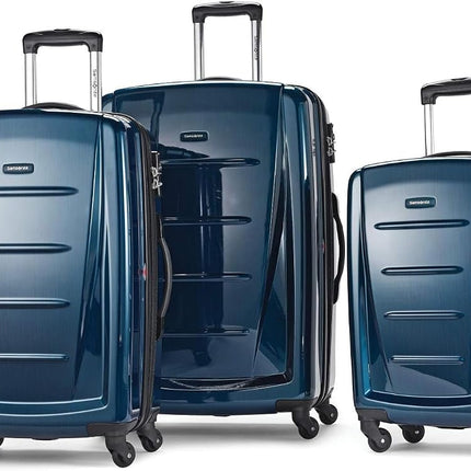 Samsonite Winfield 2 Hardside Luggage with Spinner Wheels, Deep Blue, Checked-Large 28-Inch