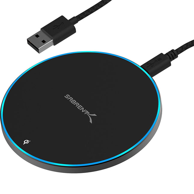 Sabrent 10W qi Wireless Fast Charger Charging Pad,