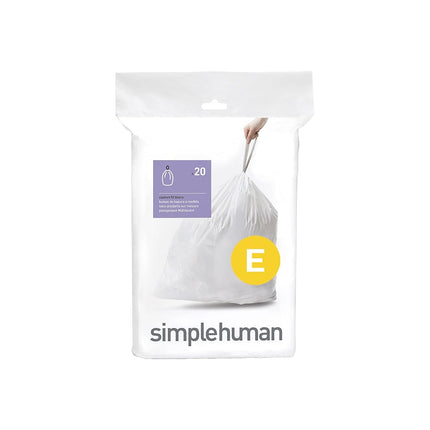 simplehuman Code E Custom fit Liners, 1 Refill Pac