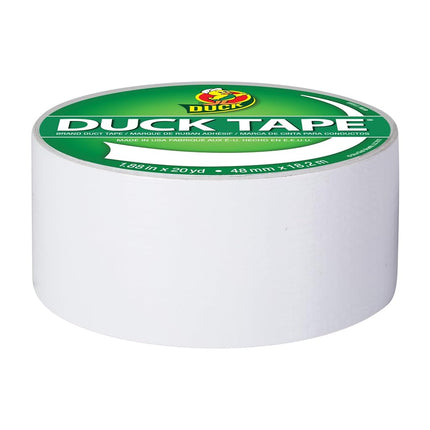 Duck Tape Solid Colours White. Repair, craft, personalise, decorate and educate - 48mm X 18.2m
