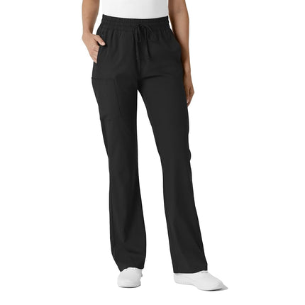 WonderWink Women's Bootcut Scrub Pant, Black, 4X